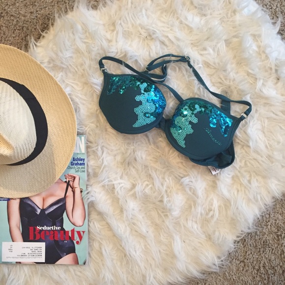 Teal sequin top