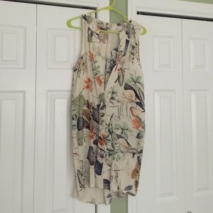 Printed cotton dress/ over shirt for leggings