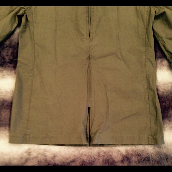 Alice + Olivia green button up military jacket - Picture 3 of 4