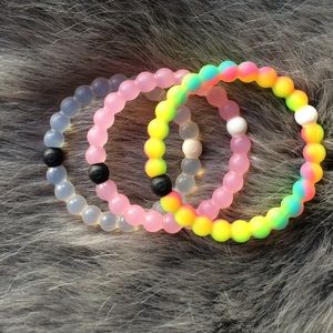 set of authentic Lokai bracelets