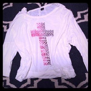 long sleeve cross shirt