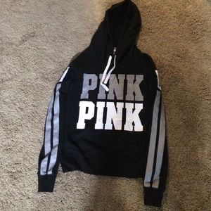 pink hoodie