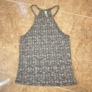 Black and white halter hop