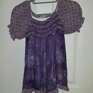 Purple Chiffon Blouse