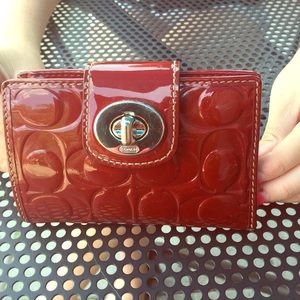 Coach red wallet