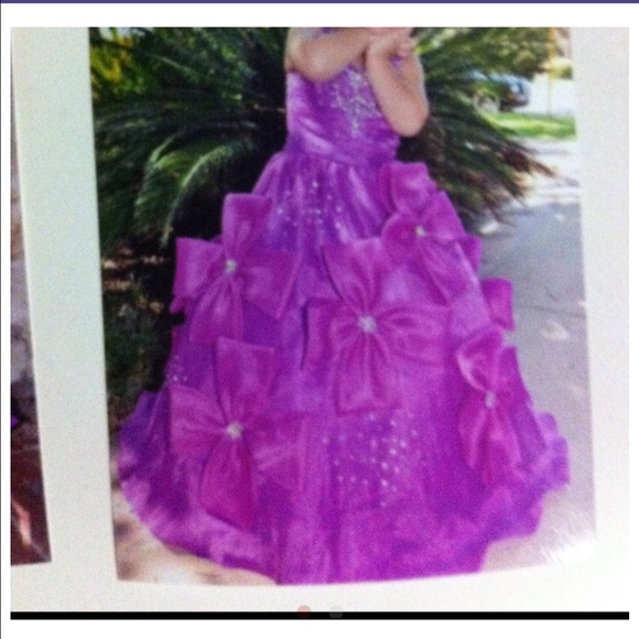 5year purple presentation dress