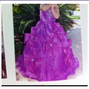 5year purple presentation dress