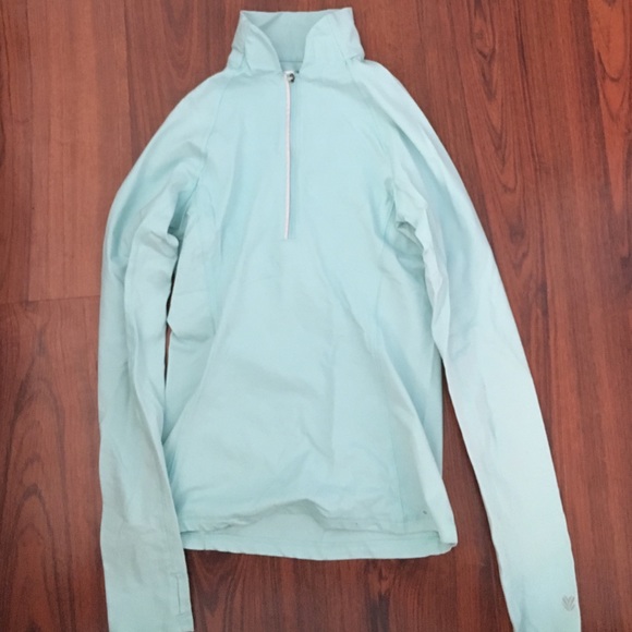 Light blue athletic long sleeve jacket
