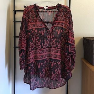 Pattern coral shirt