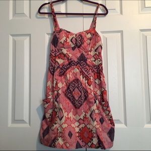 American Eagle Pink Aztec print dress
