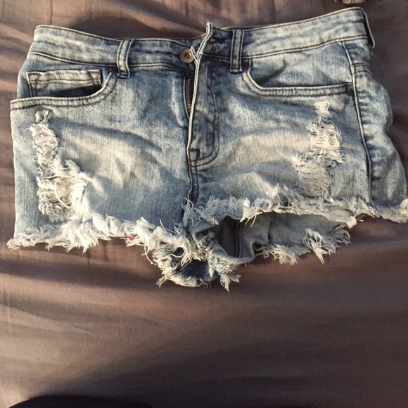Denim shorts