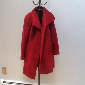 Red winter coat