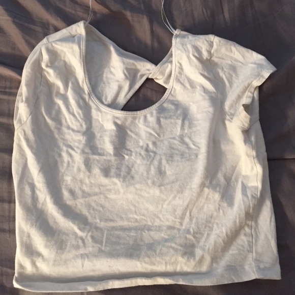 White crop tank (open back)