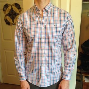 Vineyard Vines Men's Slim Fit Whale Shirt Medium