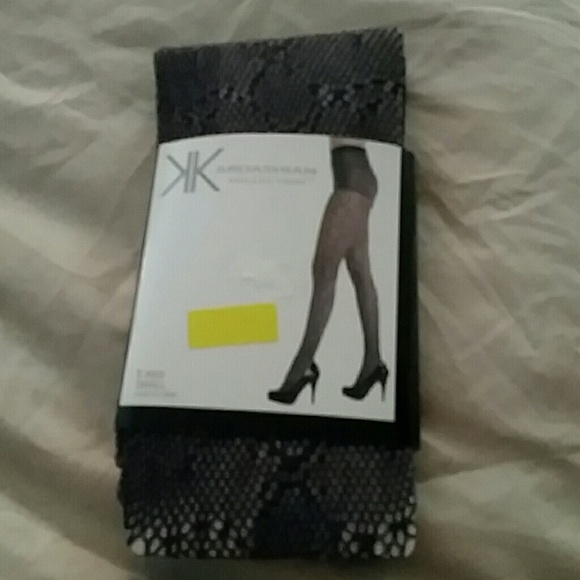 Snakeskin print mesh tights - Picture 1 of 1