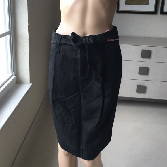 Zara Black linen skirt size 4