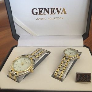 Brand New Geneva His and Hers Watch Set