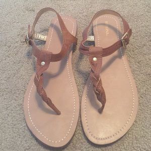 Merona Brown Braided Sandals