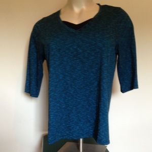 💧Peacock blue, 3/4 length sleeves. Like new. 0X