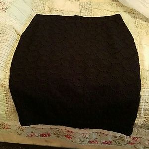 Black pencil skirt