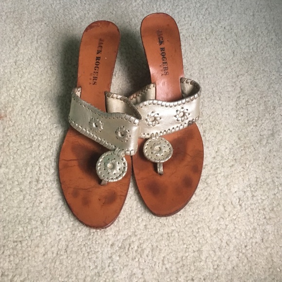 Jack Rogers Platinum wedges- trying to sell ASAP