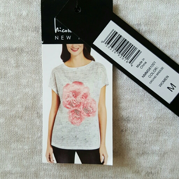 Nicole Miller Floral Tee - Picture 4 of 4