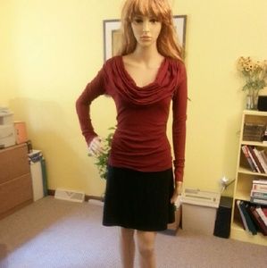 Sweet Pea burgundy long sleeve top size M