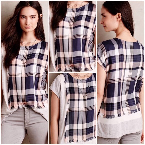 Anthropologie Tops - Hammon Plaid Top