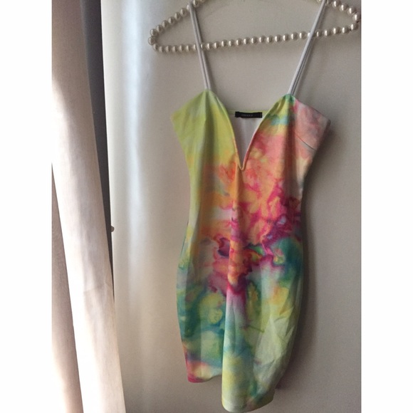 forever 21 multi color mini dress