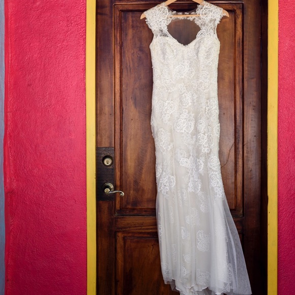 Monique Lhuillier "Harper" wedding gown, size 4
