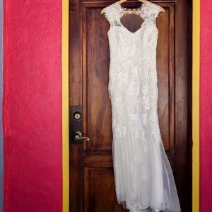 Monique Lhuillier "Harper" wedding gown, size 4