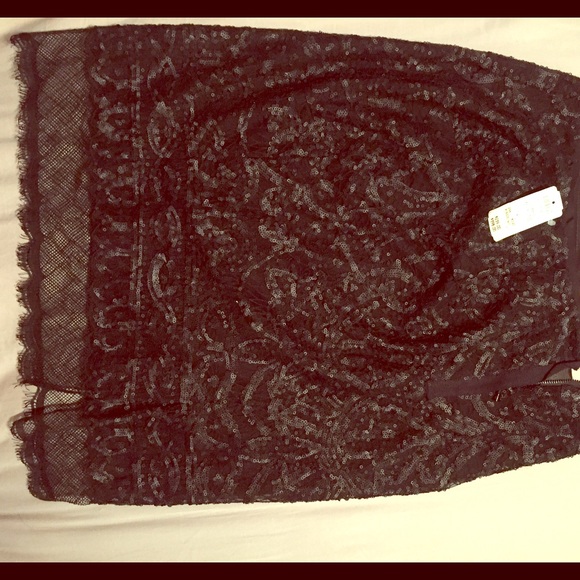 Brand new elegant black sequin skirt