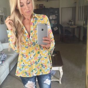 Silk open back blouse