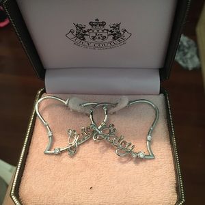 Juicy Coture heart earrings