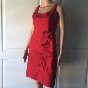 Stunning red moulinette soeurs anthro dress