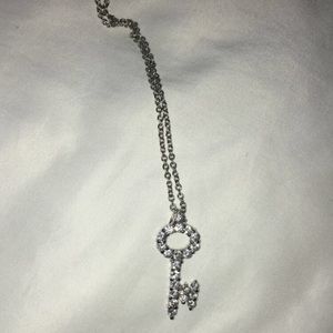 sparkley key necklace