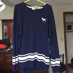 VS PINK Varsity Crew Long Sleeve Shirt