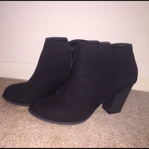 Black Booties with Heel