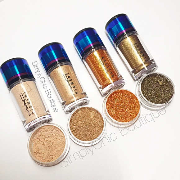 AUTH MAC Pigment Samples Lot of 4 Naked Bronze