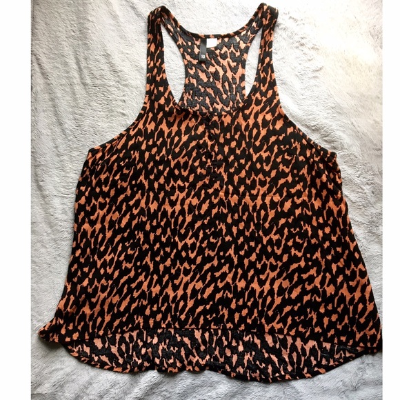 Animal print h&m tank