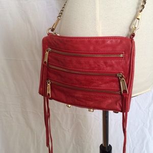Rebecca Minkoff Red Leather Crossbody Bag