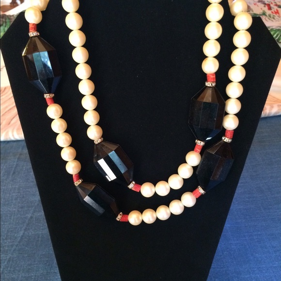 Chunky vintage long necklace