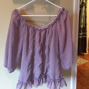 Off the shoulder blouse