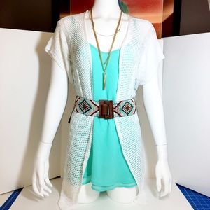 Torrid Turquoise Chiffon Cami.    (BT1)