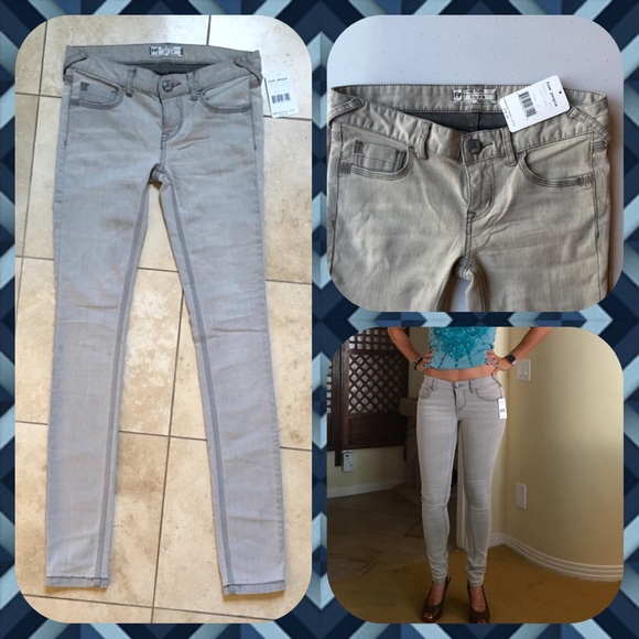 Free People Pants - 🆕 NWT Free People Skinny Jeans, Sz 26, Coudy Grey