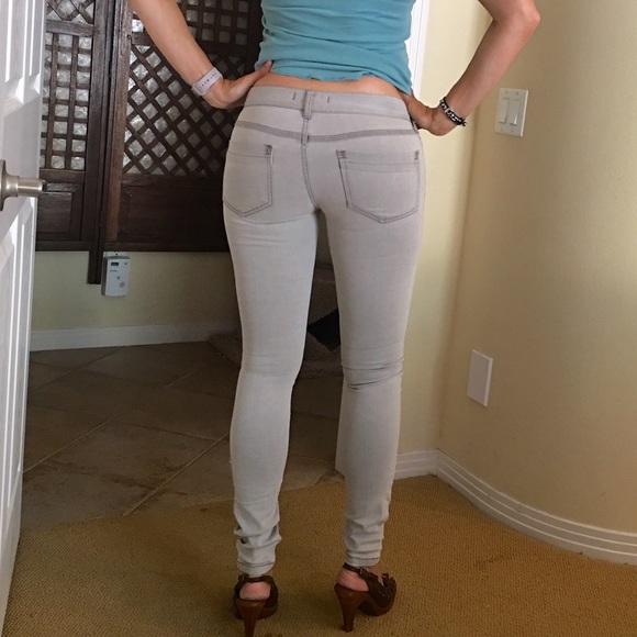 🆕 NWT Free People Skinny Jeans, Sz 26, Coudy Grey - Picture 4 of 4