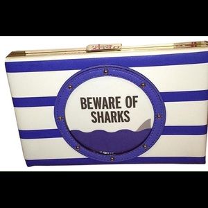 Kate Spade Beware of Sharks Emmanuelle Clutch