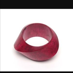 Red wooden bangle!