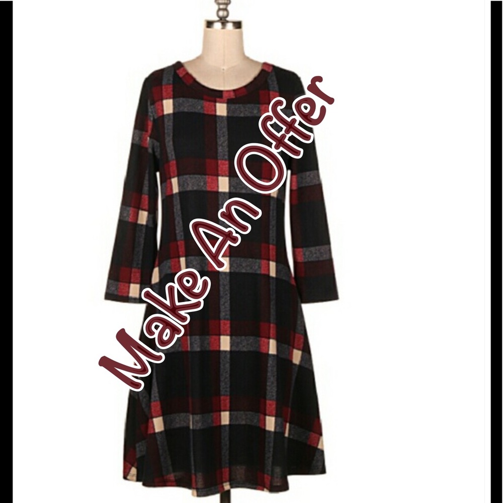 Last 1 - Plaid Dress - Picture 2 of 6