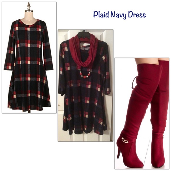 Last 1 - Plaid Dress - Picture 4 of 6